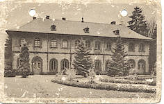 Das Fasanenschlösschen auf einer historischen Ansichtskarte.